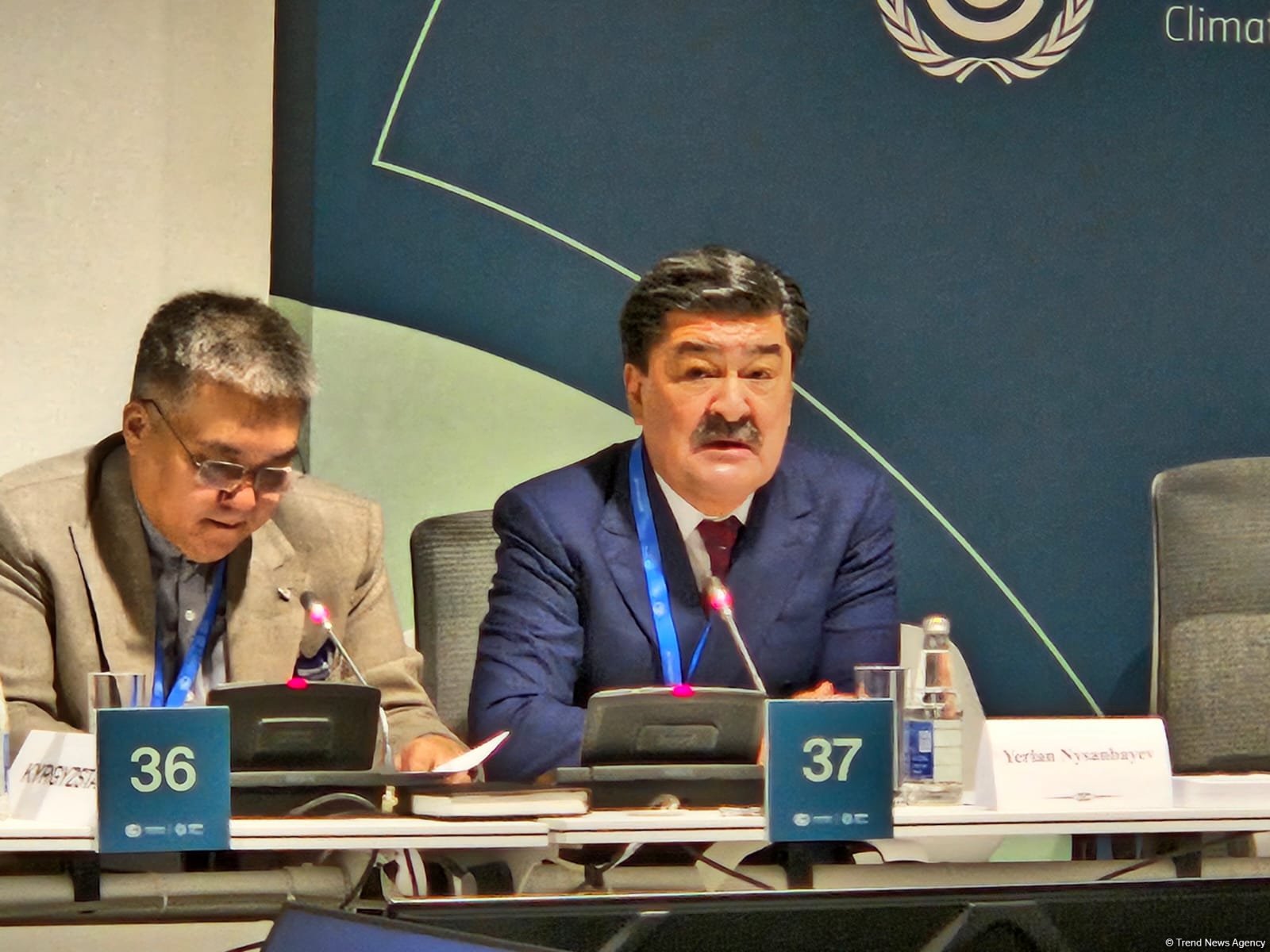 The Minister of Ecology and Natural Resources of Kazakhstan Yerlan Nyssanbayev 