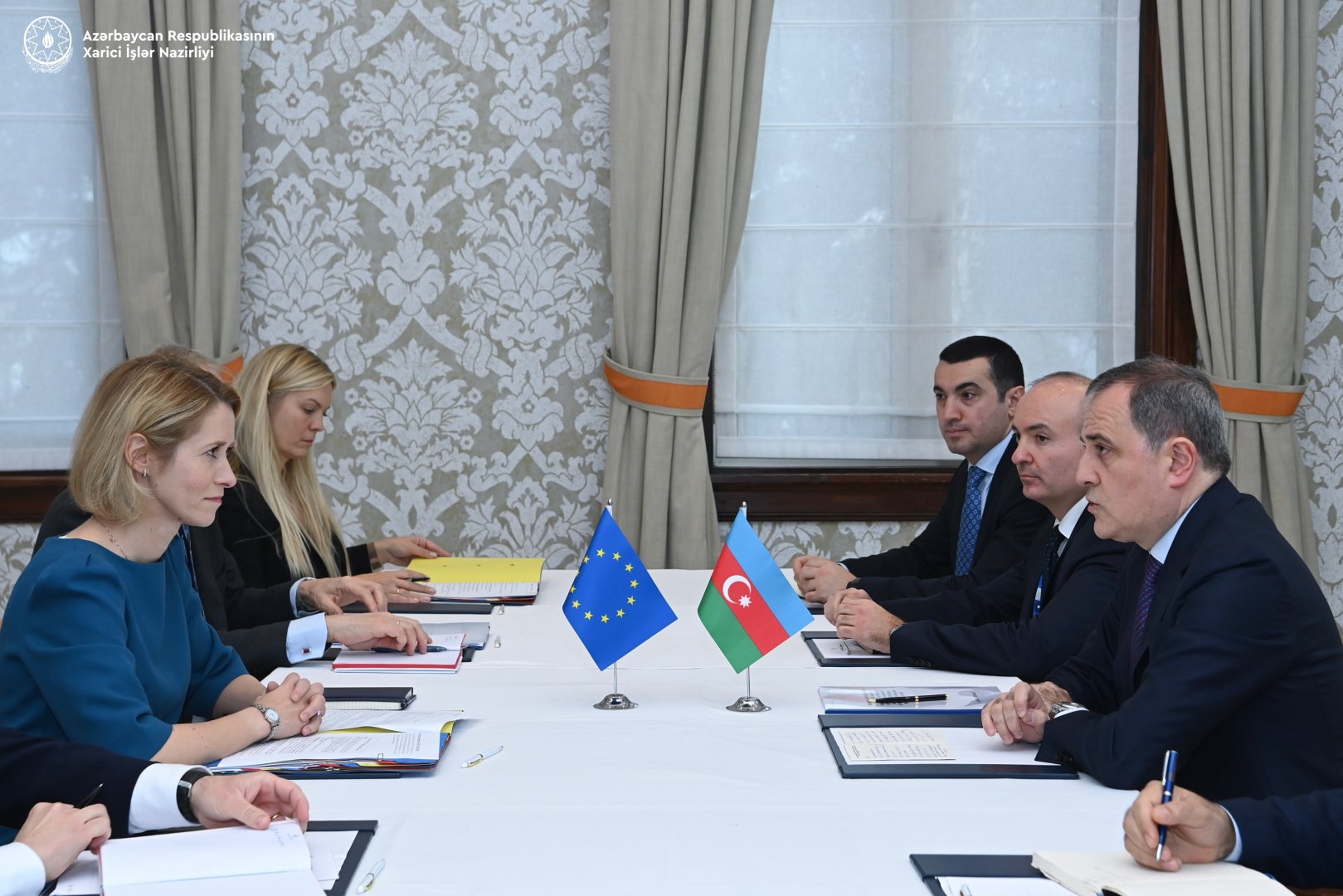 Jeyhun Bayramov and Kaja Kallas discussed the normalization of relations with Armenia