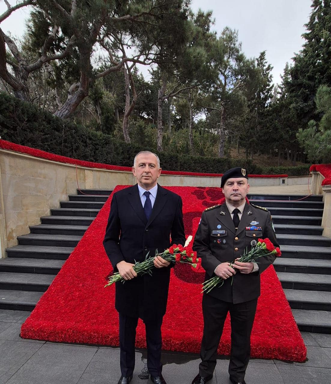 Georgian Ambassador to Azerbaijan honors memory of January 20 tragedy martyrs