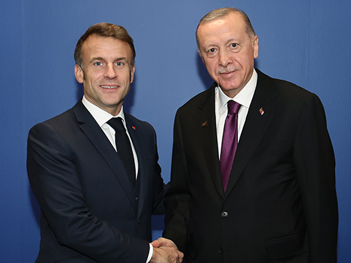 President Macron and President Recep Tayip Erdogan