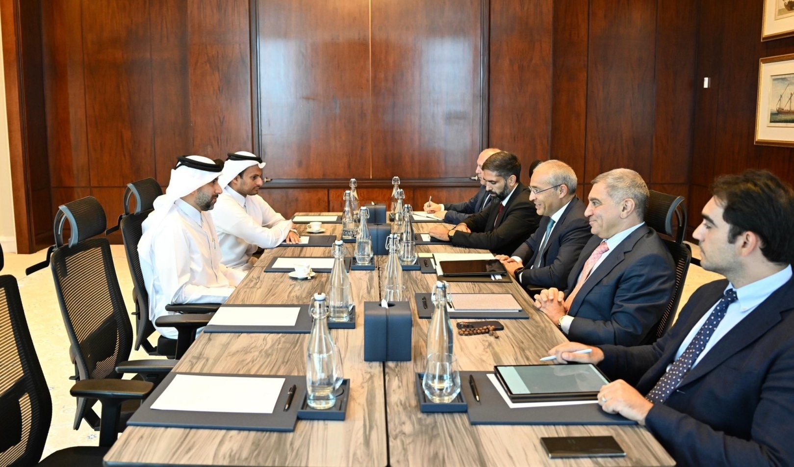 Minister Mikayil Jabbarov met with Chief Executive Officer of the Qatar Investment Authority Mohammed Saif Al-Sowaidi