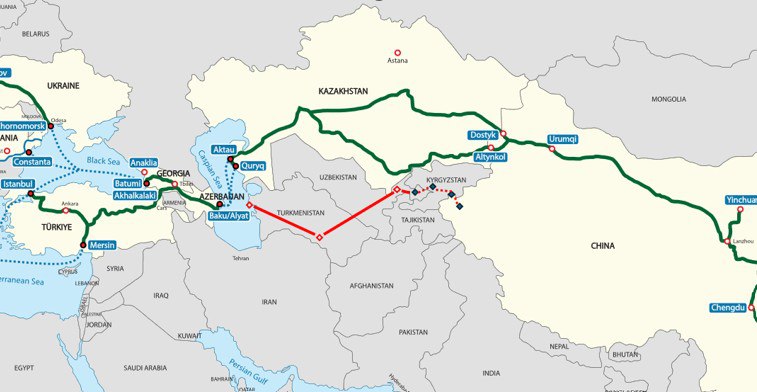 Map of the Middle Corridor