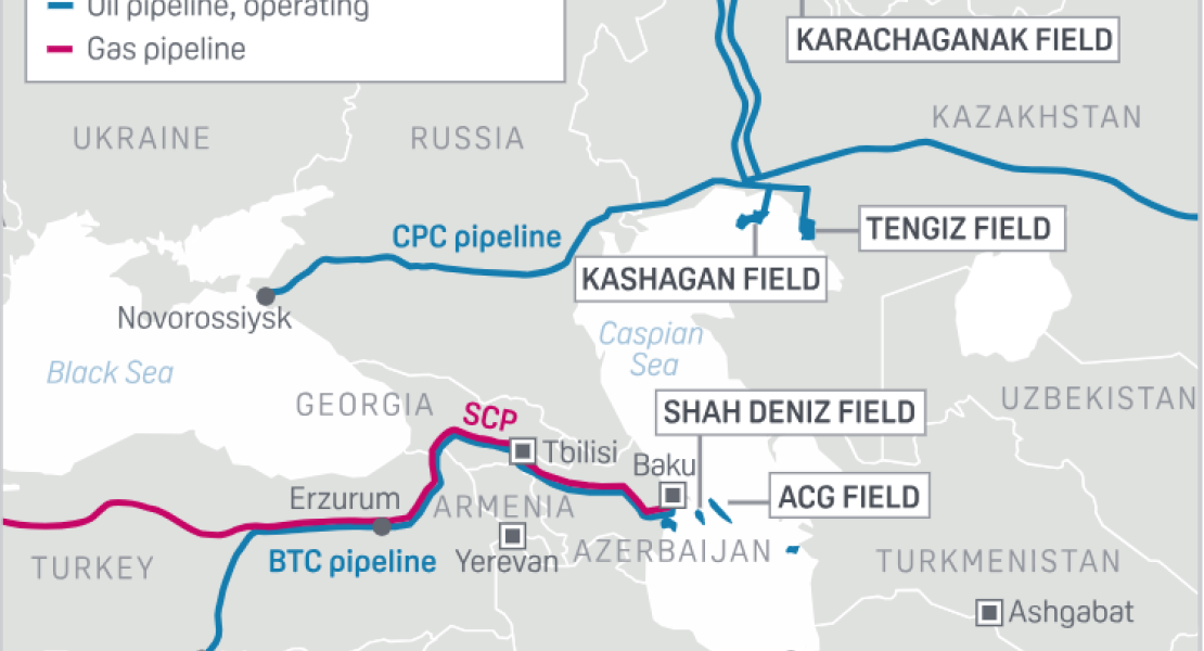 Нефтопроводи и газопроводи в Каспийския регион